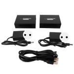 HDMI KVM Extender – 197ft (Approx. 60m), 1920x1080P 60Hz, Remote Control & POC, 100-240V, EU Plug